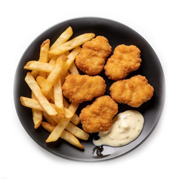 Chicken nuggets mit pommes