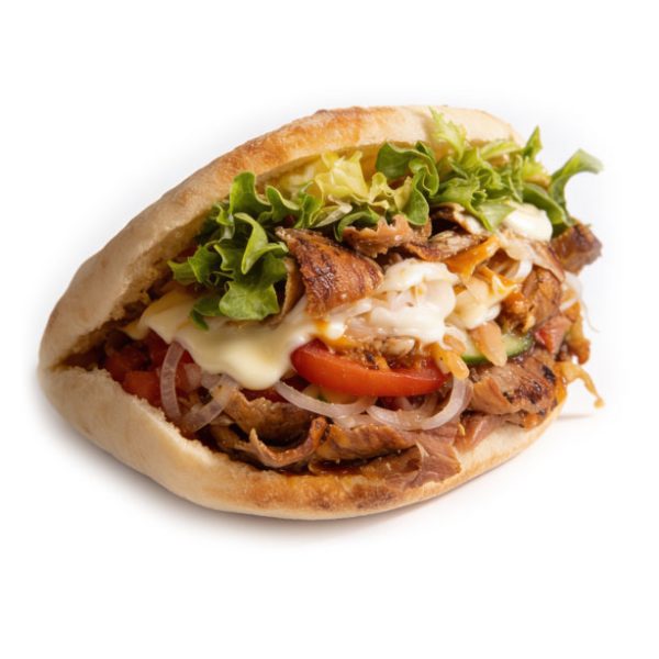 Doener taschenbrot mit mozzarella