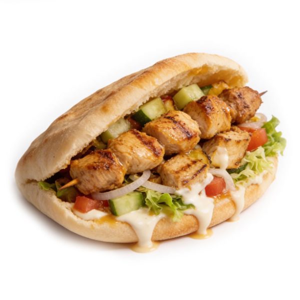 Schisch kebab poulet taschenbrot